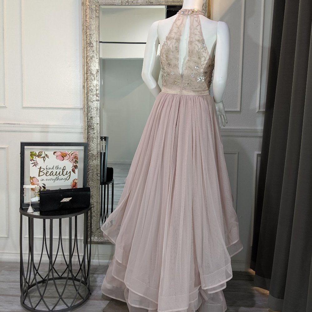 Mauve Blush Formal Evening Prom Dress Gown - Picture 2 of 2